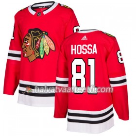 Miesten NHL Chicago Blackhawks Pelipaita Marian Hossa 81 Adidas 2017-2018 Punainen Authentic